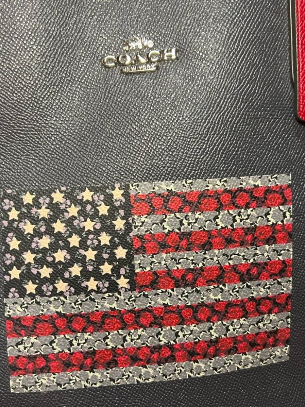 Coach Reversible American Flag and monogram tote with attached wristlet โค๏ธ๐บ๐ธ๐ - Picture 3 of 3